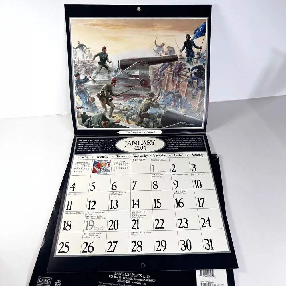 Vintage Calendar 2004 Kunstler Civil War Calendar